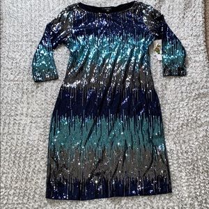 STUNNING! Karen Kane Sequins Cocktail Dres…